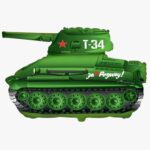Фигура «Танк T-34″ 31»/79 см, 1 шт., с гелием