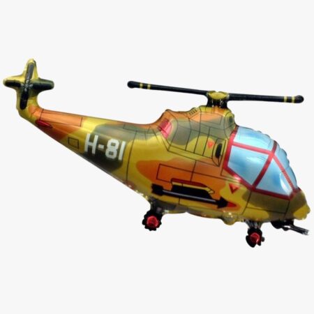 Фигура "Вертолет военный" 38''/97 см, 1 шт., с гелием