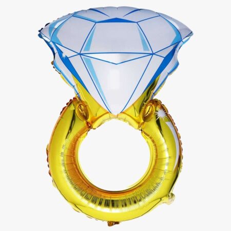 Фигура "Кольцо с бриллиантом" 33''/84 см, 1 шт., с гелием