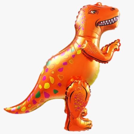 Ходячая фигура "Динозавр Аллозавр, оранжевый" 25''/64 см, 1 шт., с воздухом