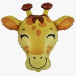 Фигура «Голова. Милый жираф» 31»/79 см, 1 шт., с гелием