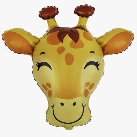 Фигура "Голова. Милый жираф" 31''/79 см, 1 шт., с гелием