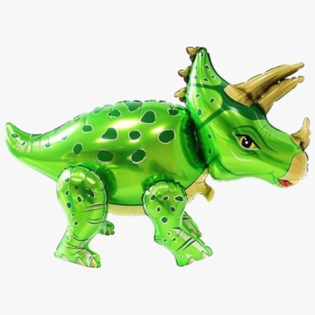 Ходячая фигура "Динозавр Трицератопс, зелёный" 36''/91 см, 1 шт., с воздухом