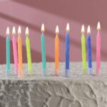 Набор свечей для торта "С Днём Рождения", неоновые, МИКС , 10 шт