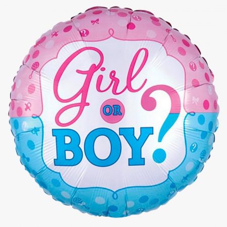 Круг "Girl or Boy?" 18''/46 см, 1 шт., с гелием