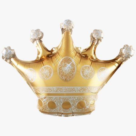 Фигура "Золотая корона" 34''/86 см, 1 шт., с гелием