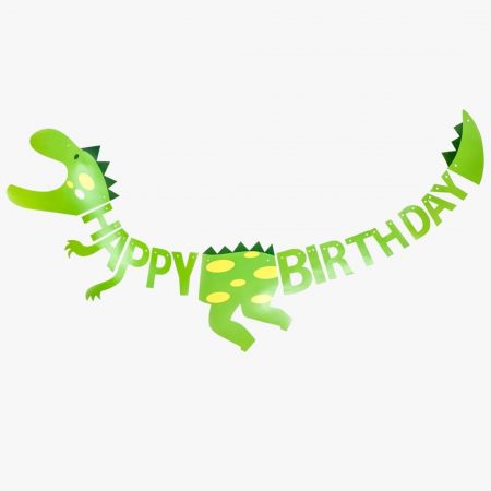 Гирлянда "Happy Birthday. Динозавр" 300 см, 1 шт.