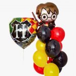 Композиция из шаров «Гарри Поттер, Герб Хогвартса»