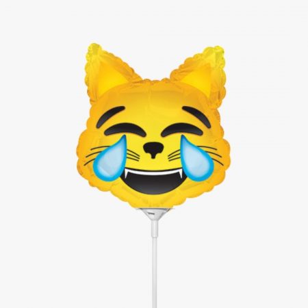 Мини-фигура "Смайл Emoji" 9″/23 см, 1 шт., запаянная, на палочке