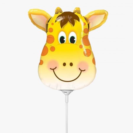 Мини-фигура "Милый жираф" 14″/36 см, 1 шт., с клапаном, на палочке