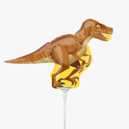 Мини-фигура "Динозавр Велоцираптор" 14″/36 см, 1 шт., с клапаном, на палочке