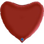 Сердце большое «Рубиновый, Сатин» Grabo