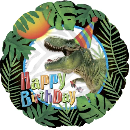 Круг "С Днем Рождения! (динозавр)"